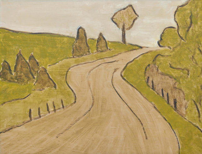 Artist: Barker Fairley Painting: Stretch of Road, 1962
