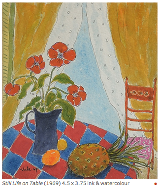 Artist: Florence Vale Painting: Still Life on Table, 1969