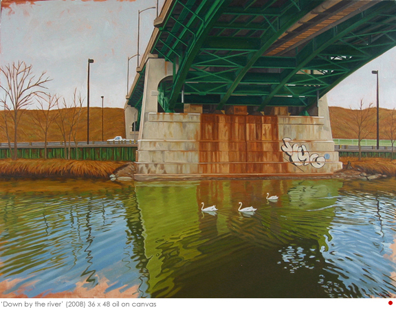 Artist: Sean Yelland Painting: Down by the river