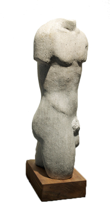 E.B. Cox - Male Torso - limestone