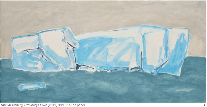 Artist: Barry Hodgson Painting: Tabular Iceberg, Off Sibleys Cove