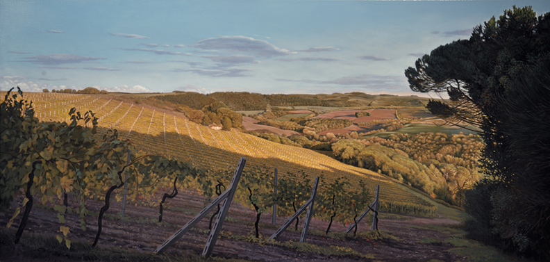 Artist: Ken Danby Painting: Across the Vineyard, 2004