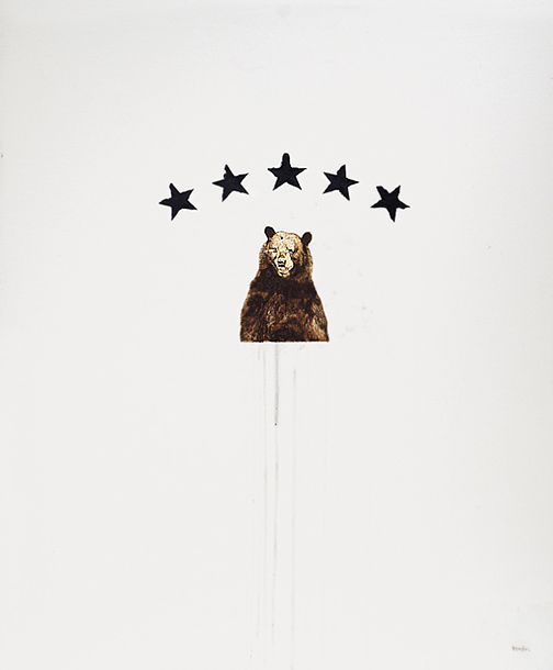 Artist: Alain Bonder Painting: Bears and Robbers 5