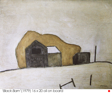 Artist: Barker Fairley Painting: Black Barn, 1979