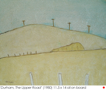 Artist: Barker Fairley Painting: Durham, The Upper Road, 1980