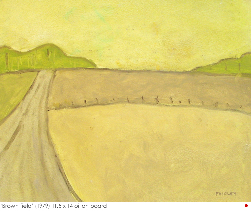 Artist: Barker Fairley Painting: Brown Field, 1979