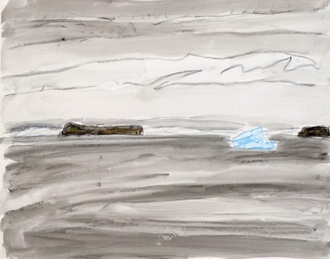 Artist: Barry Hodgson Painting: Small Iceberg at Topsail