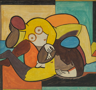 Caven Atkins | Painting: Lovers (1942)