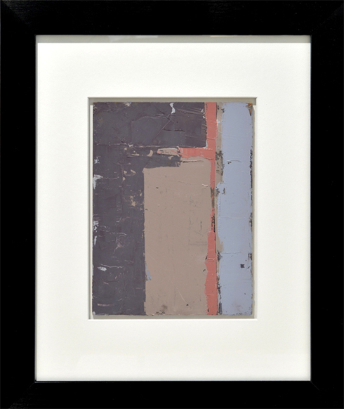 Daniel Hughes - Composition with beige/orange and red 2015