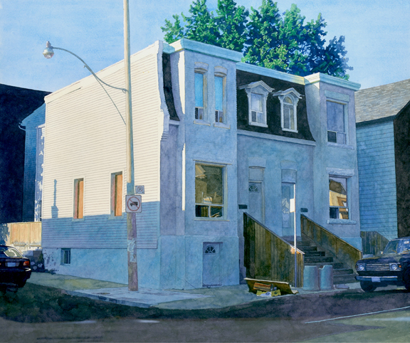 Arist: David Michael Scott Watercolour: Building on Harbord 