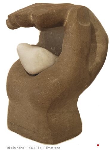 E.B. Cox - bird in hand limestone