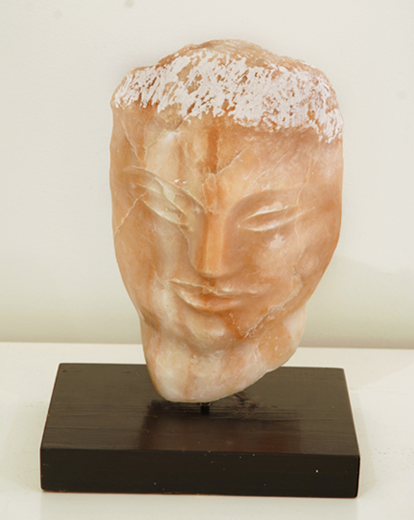 E.B. Cox - Untitled (face) rose alabaster