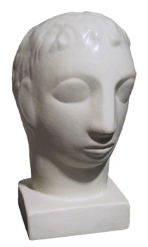 E.B. Cox - Man's Head - porcelain