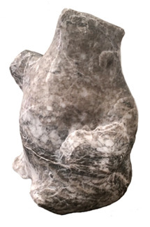 E.B. Cox - Seated Bear - alabaster