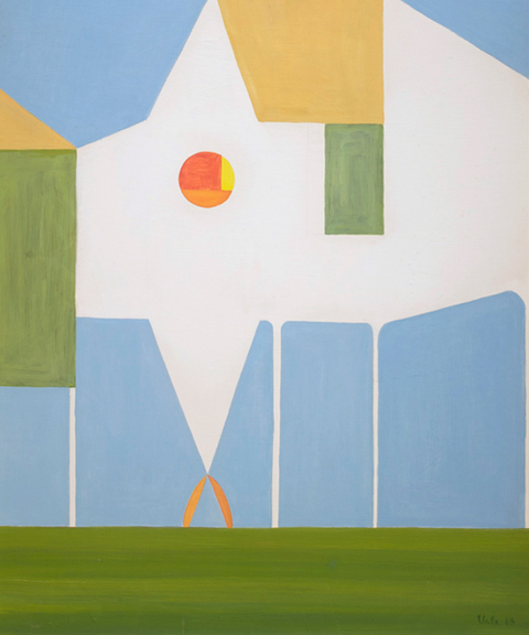 Artist: Florence Vale Painting: Painted Barn No. 1, 1968