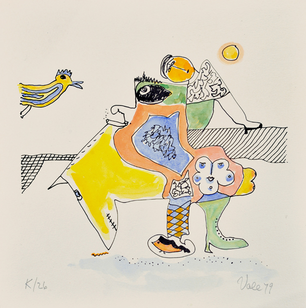 Artist: Florence Vale Lithograph: Untitled, 1979