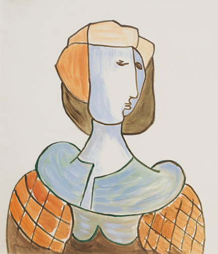 Florence Vale - Woman in Draped Hat (1960)