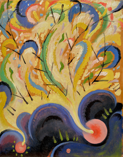 Artist: Jock MacDonald Painting: Birth of Spring, 1939