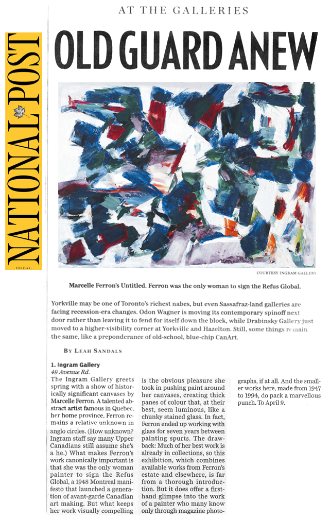 Marcelle Ferron National Post