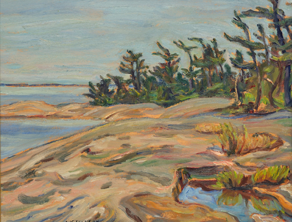 Artist: A.Y. Jackson Painting: North Pine Island (1961)