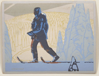 Artist: CHARLES COMFORT Painting: Skiing