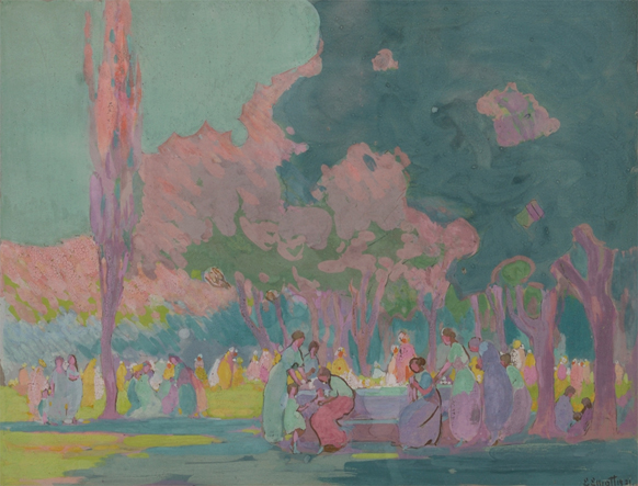 Artist: Emily Elliott (1867-1952) | Title: Celebration on the Green