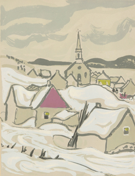 A.Y. JACKSON, C.C., R.C.A. (1871-1956) St Fidèle in Winter