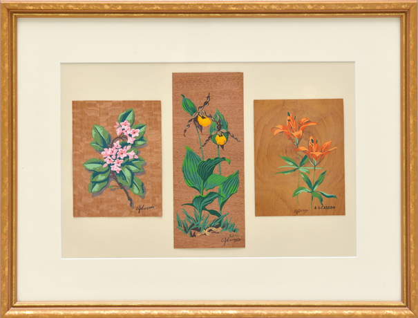 A.J. CASSON, R.C.A. (1898-1992) Trio of Woodland Flowers