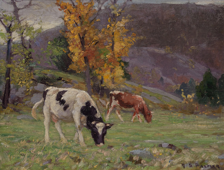Artist: Herbert Palmer Painting: Untitled Cows