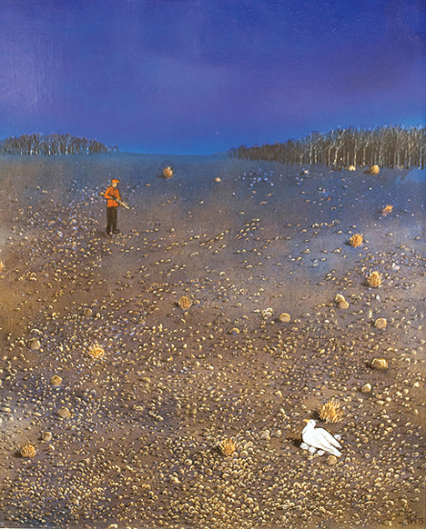 Artist: William Kurelek Painting: The Killing Instinct (Temptations in the Desert Series), 1975