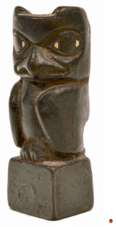 Artist: Florence Wyle Sculpture: Owl book-end, c. 1927