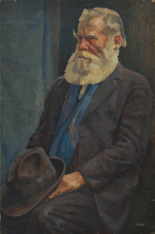 Artist: Jack Beder Painting: Old Man (The Model) / Beaux Arts (1933)