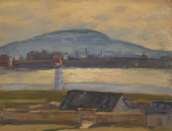 Artist: Jack Beder Painting: View from St. Helen’s Island
