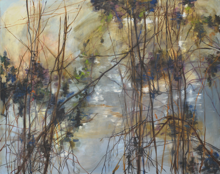 Artist: Jane Everett Painting: By the Creek I