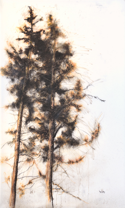 Artist: Jane Everett Painting: Two Pines I