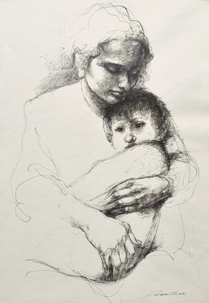 Artist: Joe Rosenthal Painting: Mother and Child