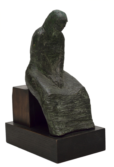 Artist: Joe Rosenthal Bronze Sculpture: Woman Seated