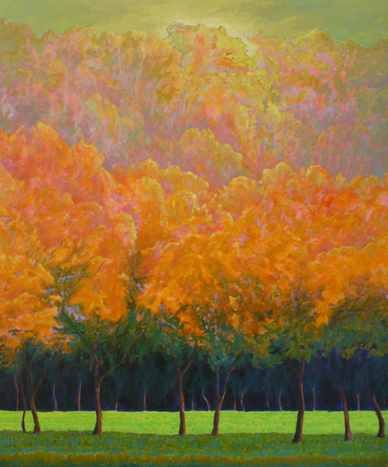 Artist: John Doyle Painting: Orange Tree Line, 2011