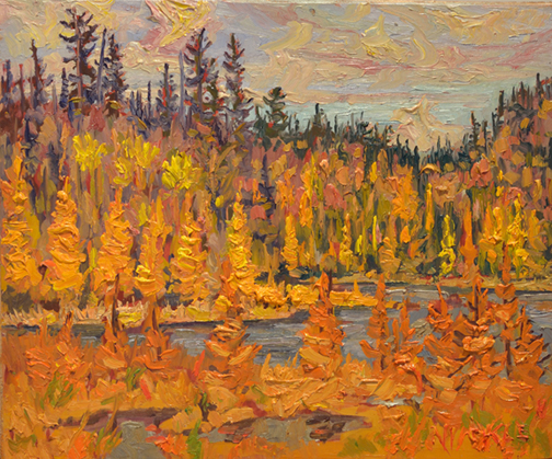 Artist: Lawrence Nickle Painting: Pegg's Lake Ryerson Township Dist. of Parry Sound