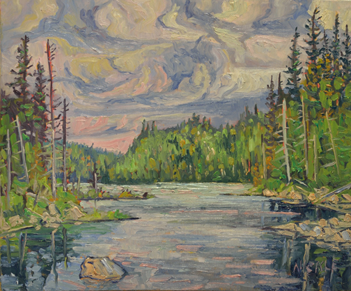Artist: Lawrence Nickle Painting: Wolf Lake Jolly Township at Kent Mill Rd.
