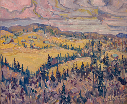 Artist: Lawrence Nickle Painting: South Magnetawan Valley near Chetwy & Legget Roads Armour Twp