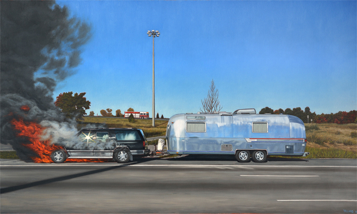 Artist: Sean Yelland Painting: Are We There Yet?
