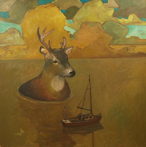 Artist: Travis Shilling Painting: Deer & Boat
