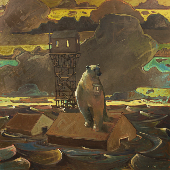 Artist: Travis Shilling Painting: The Polar Bear, The Flood
