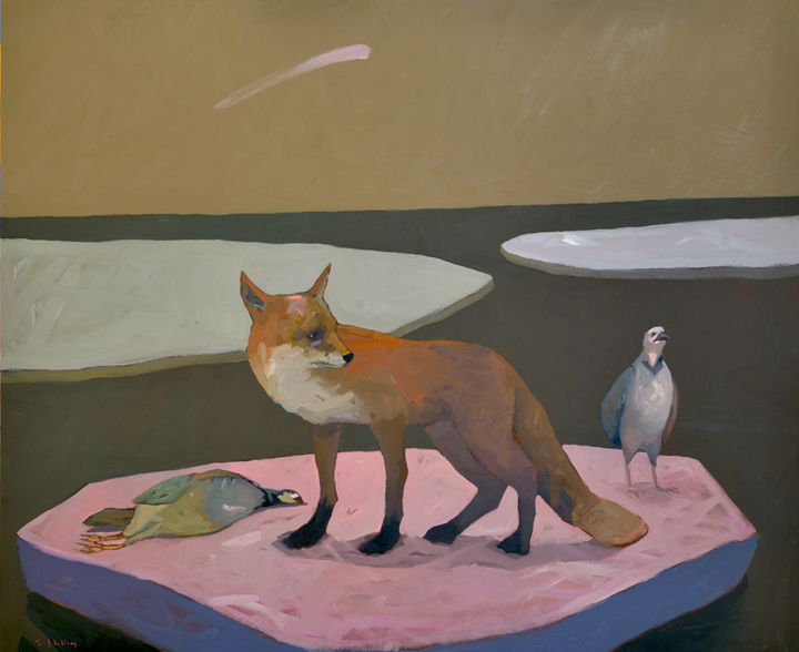 Artist: Travis Shilling Painting: Fox and Partridge