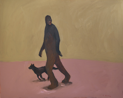 Artist: Travis Shilling Painting: Sabe and a Dog