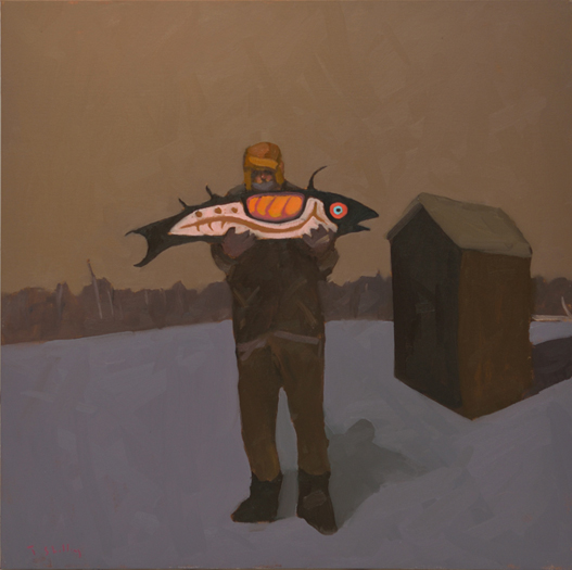 Artist: Travis Shilling | Painting: Ice Fisherman