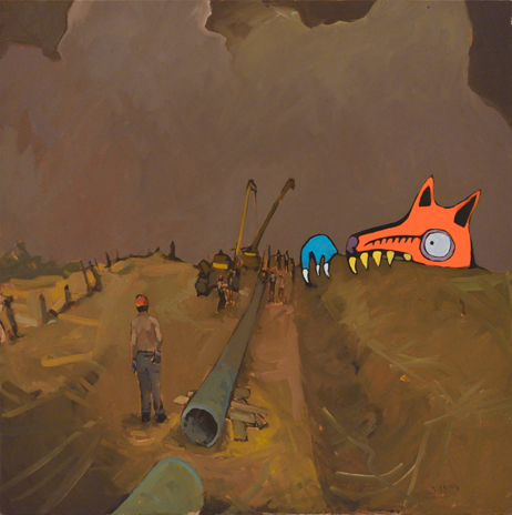 Artist: Travis Shilling | Painting: The Excavator #2