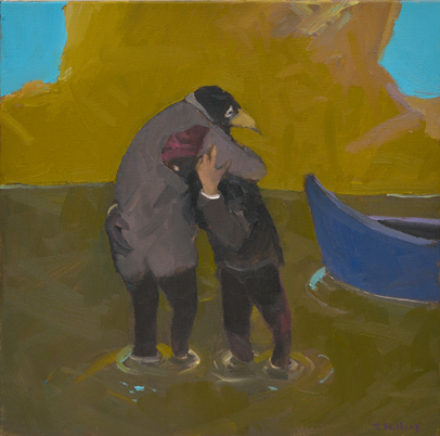 Artist: Travis Shilling Painting: When We Stopped Swimming and Started Walking