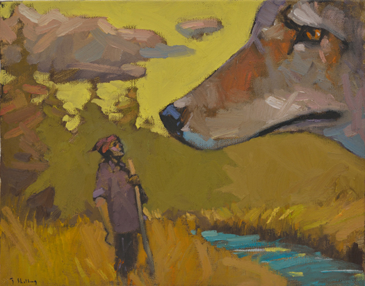 Artist: Travis Shilling Painting: Two Elders Meet At the River